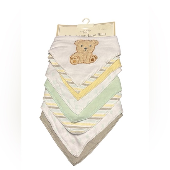 Dinosaur Print Baby Swaddle Blanket And 8 baby bibs - Picture 4 of 5